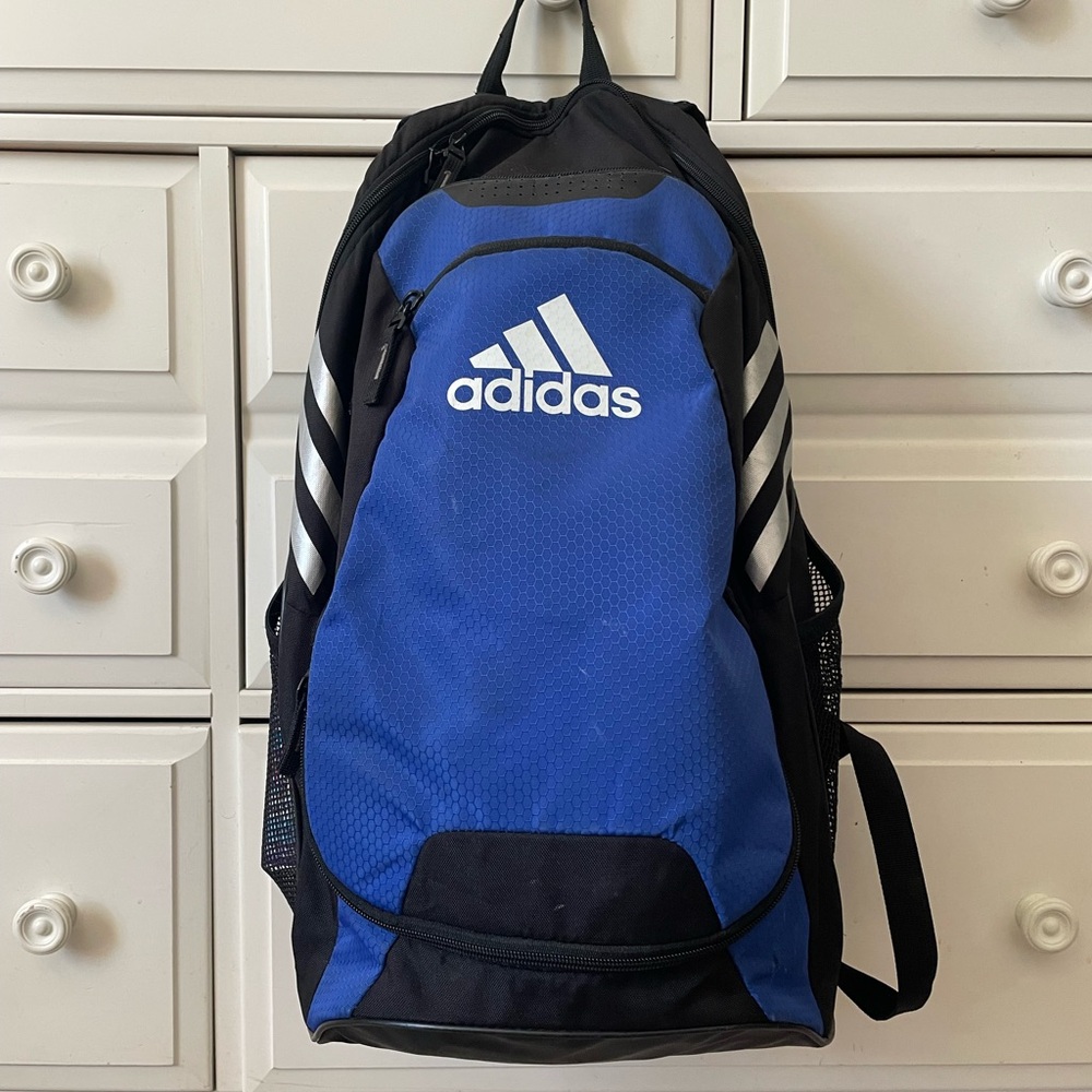 Adidas Soccer Backpack in Blue and Black